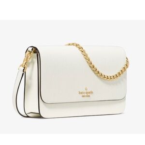 New Kate Spade Madison Medium Flap Convertible Crossbody Meringue